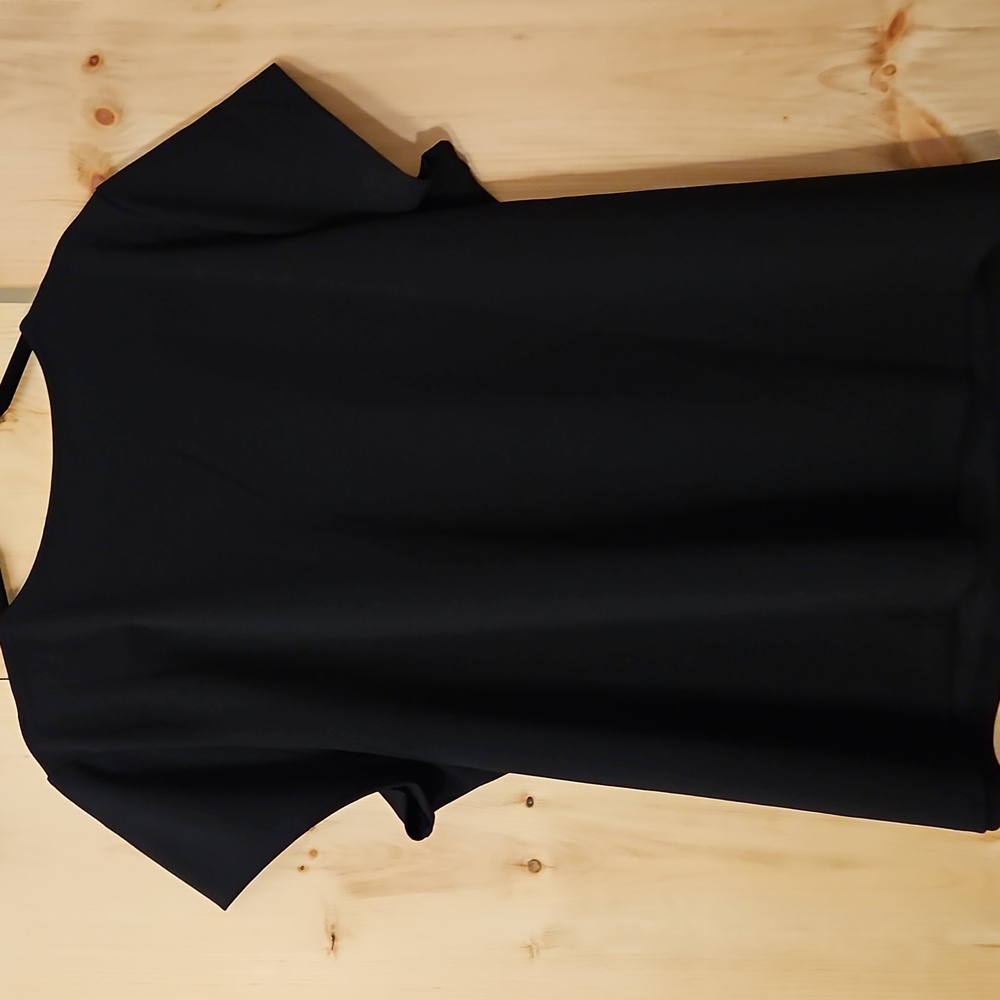 Liz Claiborne 2X Black Round Neck Short Sleeve Blouse NWOT - Picture 2 of 6
